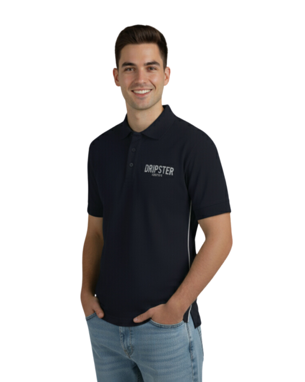 Dripster Logolu Polo Yaka Erkek Tişört